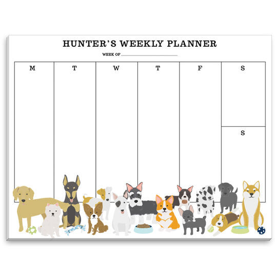 Dog Friends Weekly Scheduler